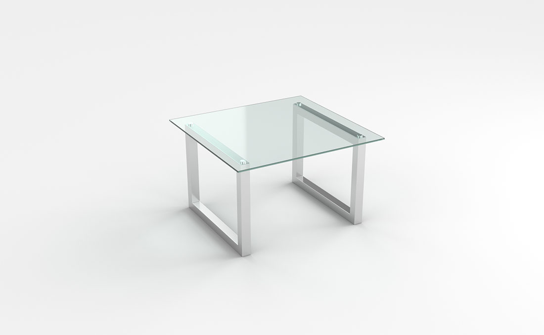 Rentals Tables Glass and Chrome End Table