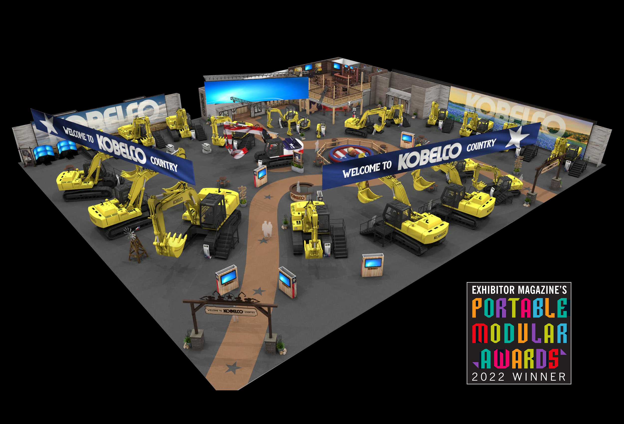 2020 Exhibits Wins PMA for Best Conceptual Design Exhibit for Kobelco Construction Machinery USA