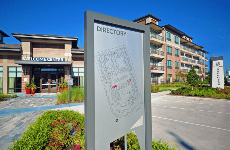 Wayfinding Broadstone Directory Welcome Center Signage