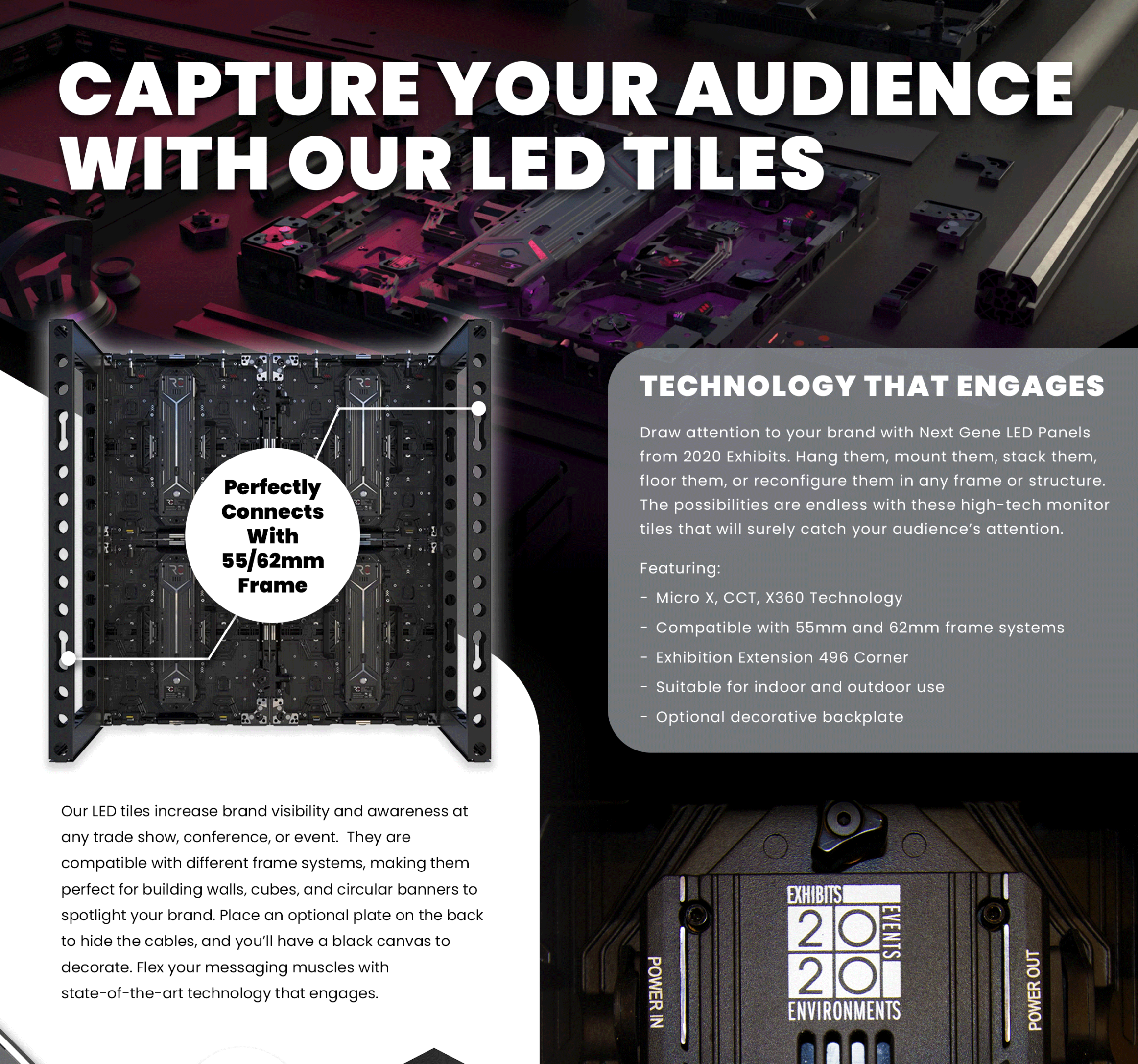 Interactive LED Display Panels at 2020 Exhibits